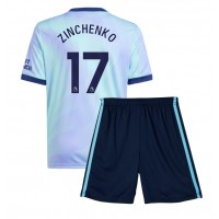 Arsenal Oleksandr Zinchenko #17 Tretí Detský futbalový dres 2024-25 Krátky Rukáv (+ trenírky)